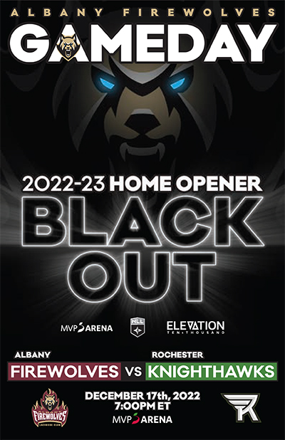 2022-23 Albany FireWolves Game Program - #1