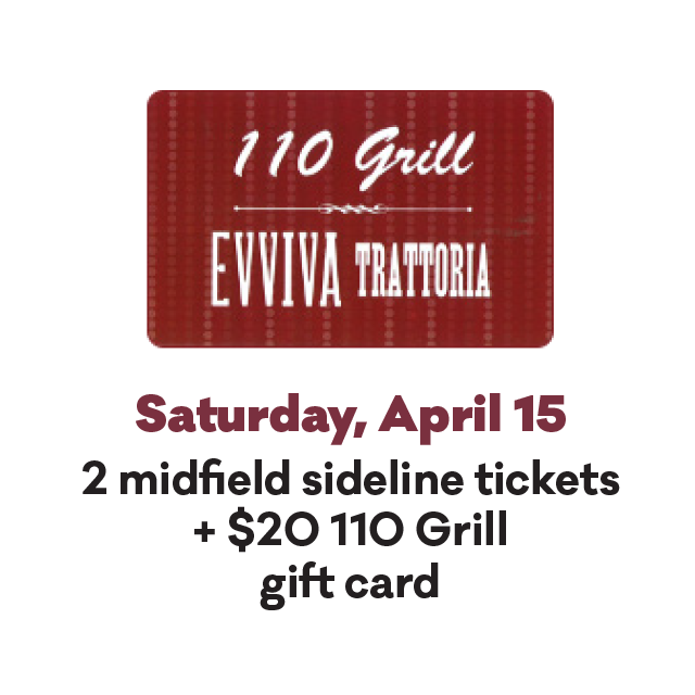 Saturday, April 15th - 110 Grill Offer